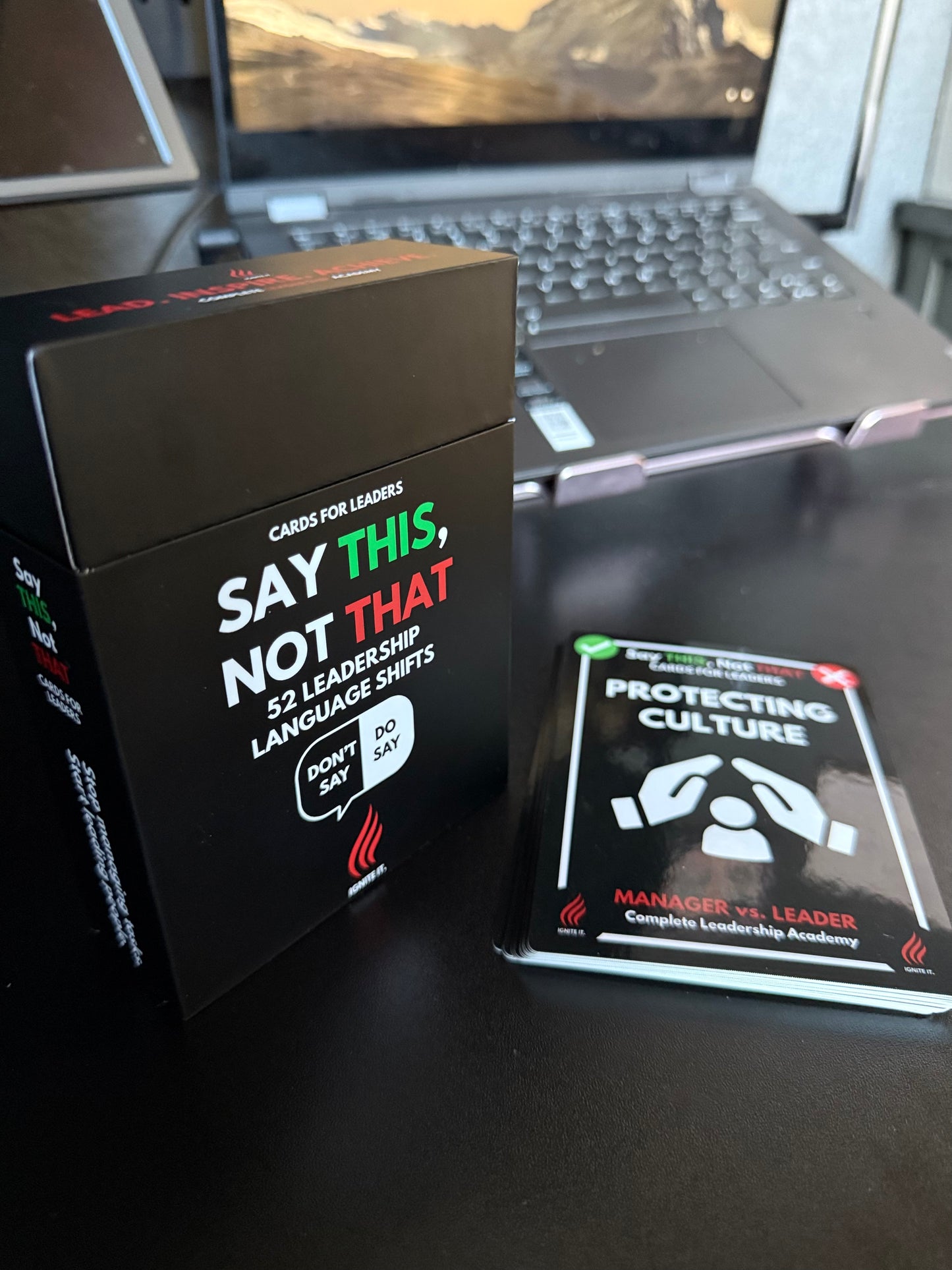 MANAGER VS. LEADER: Say THIS, Not THAT Cards Box - Pre-Order Now