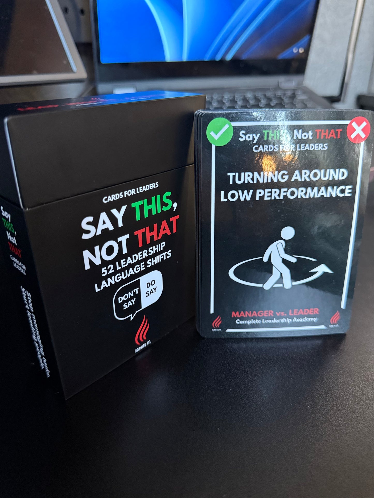 MANAGER VS. LEADER: Say THIS, Not THAT Cards Box - Pre-Order Now