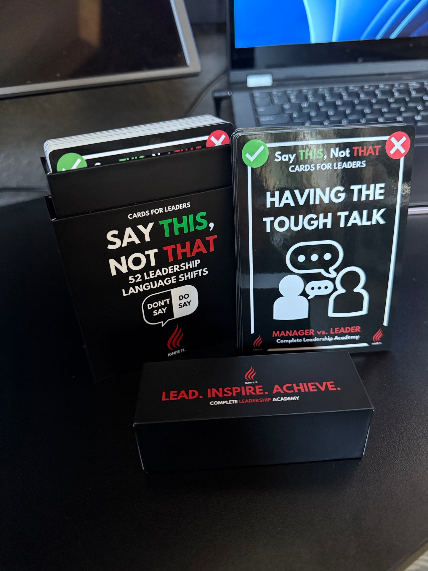 MANAGER VS. LEADER: Say THIS, Not THAT Cards Box - Pre-Order Now
