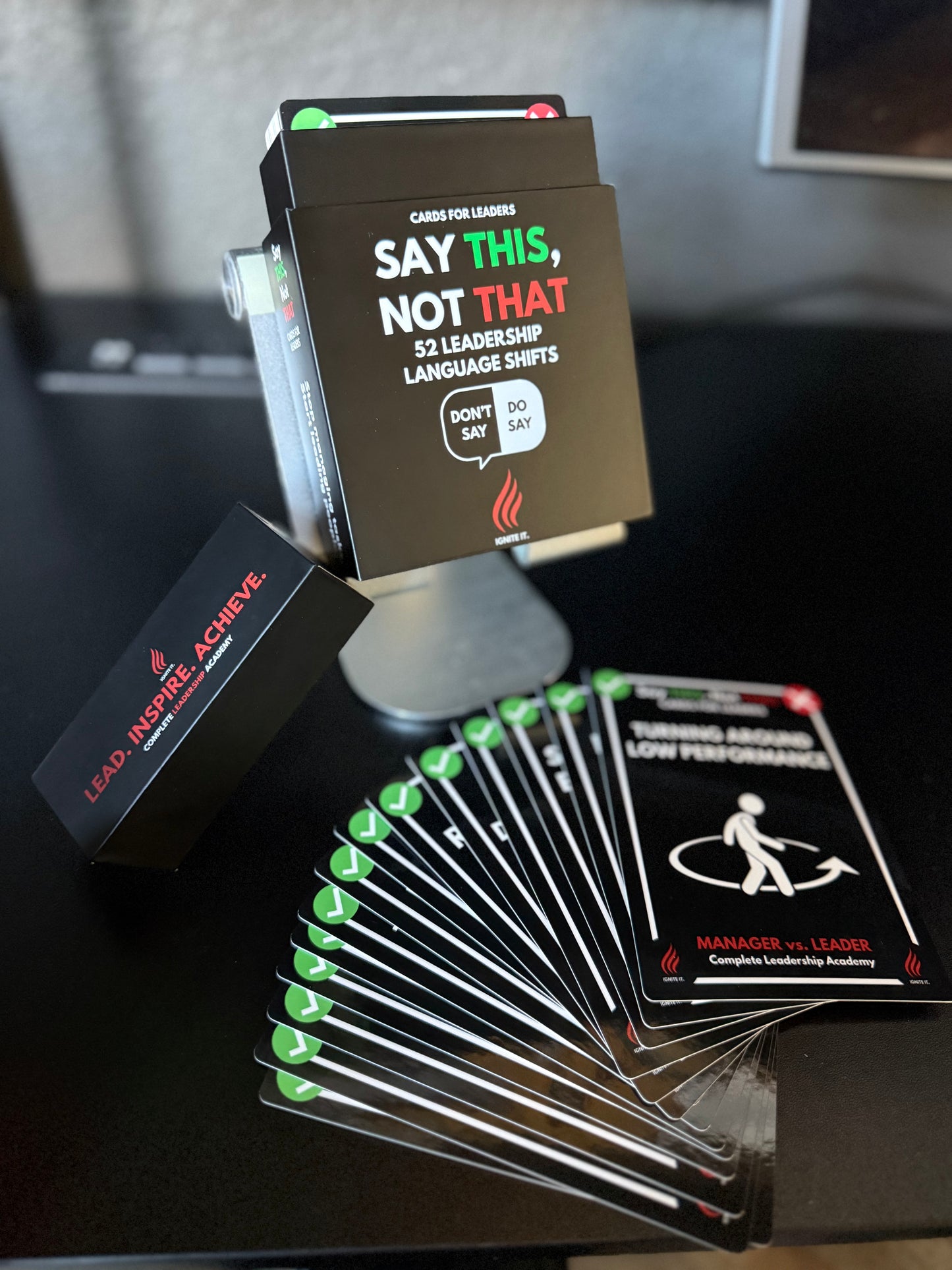 MANAGER VS. LEADER: Say THIS, Not THAT Cards Box - Pre-Order Now