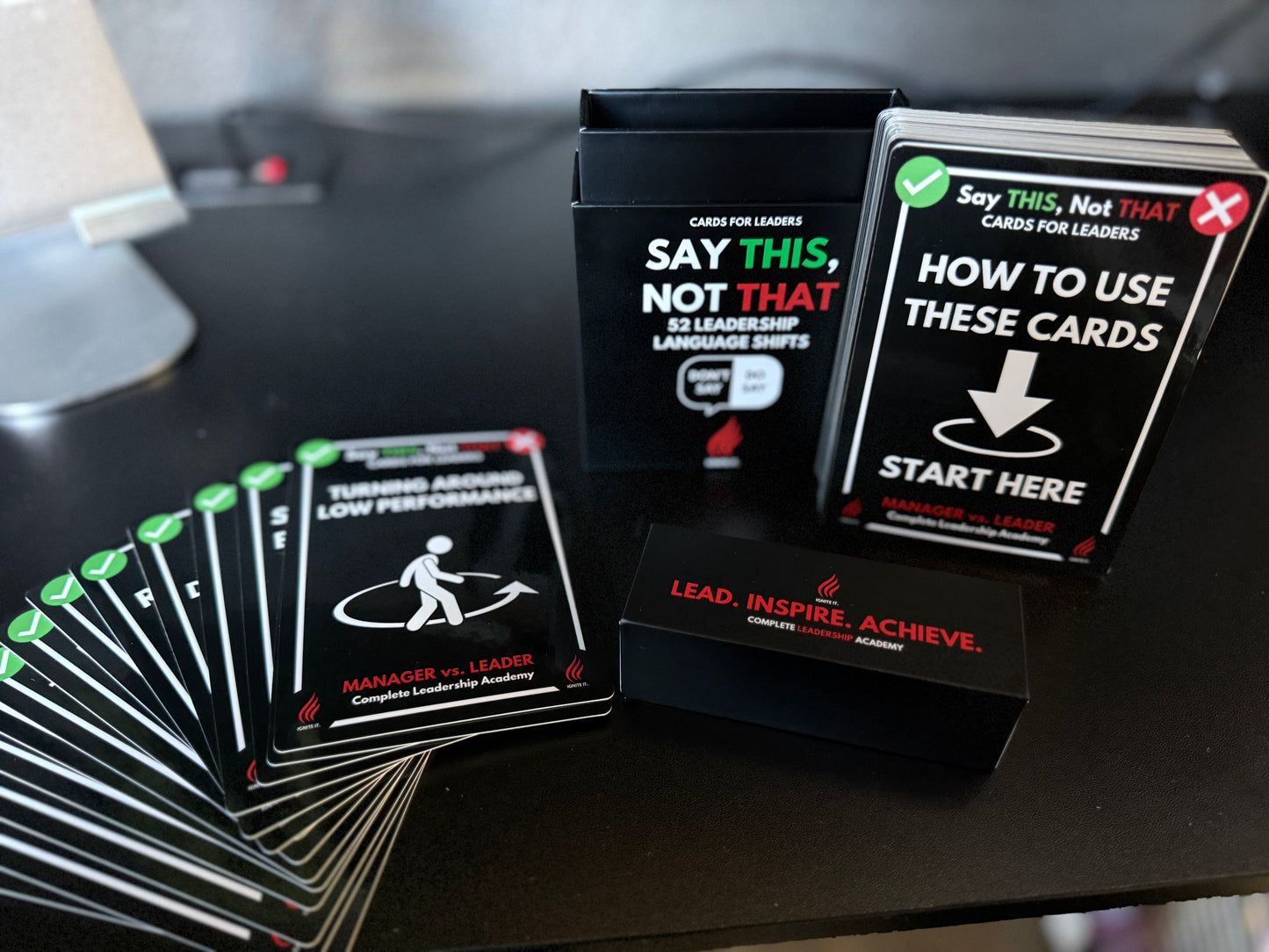 MANAGER VS. LEADER: Say THIS, Not THAT Cards Box - Pre-Order Now