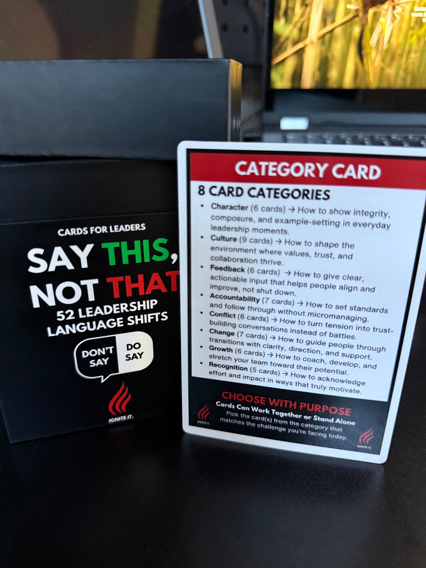 MANAGER VS. LEADER: Say THIS, Not THAT Cards Box - Pre-Order Now