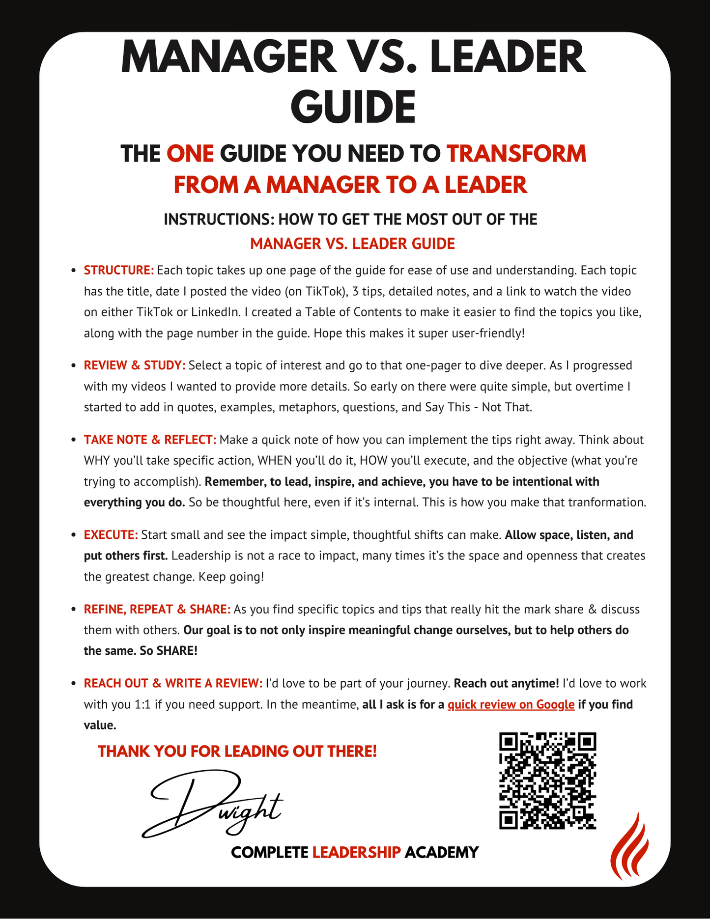 COMPLETE LEADER Package (The Complete System)