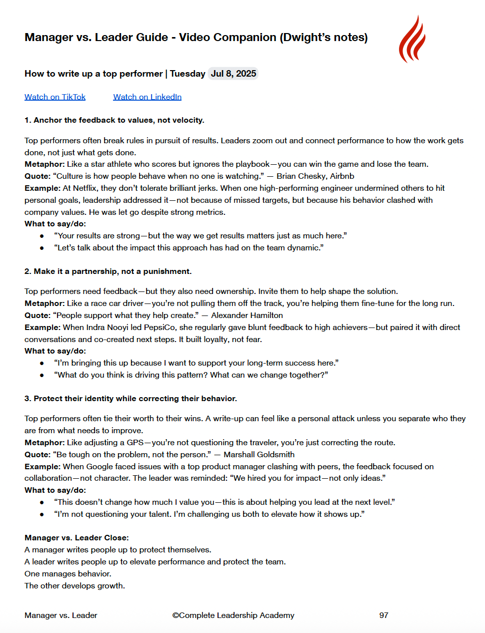 COMPLETE LEADER Package (The Complete System)