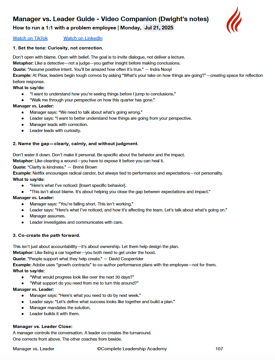 COMPLETE LEADER Package (The Complete System)