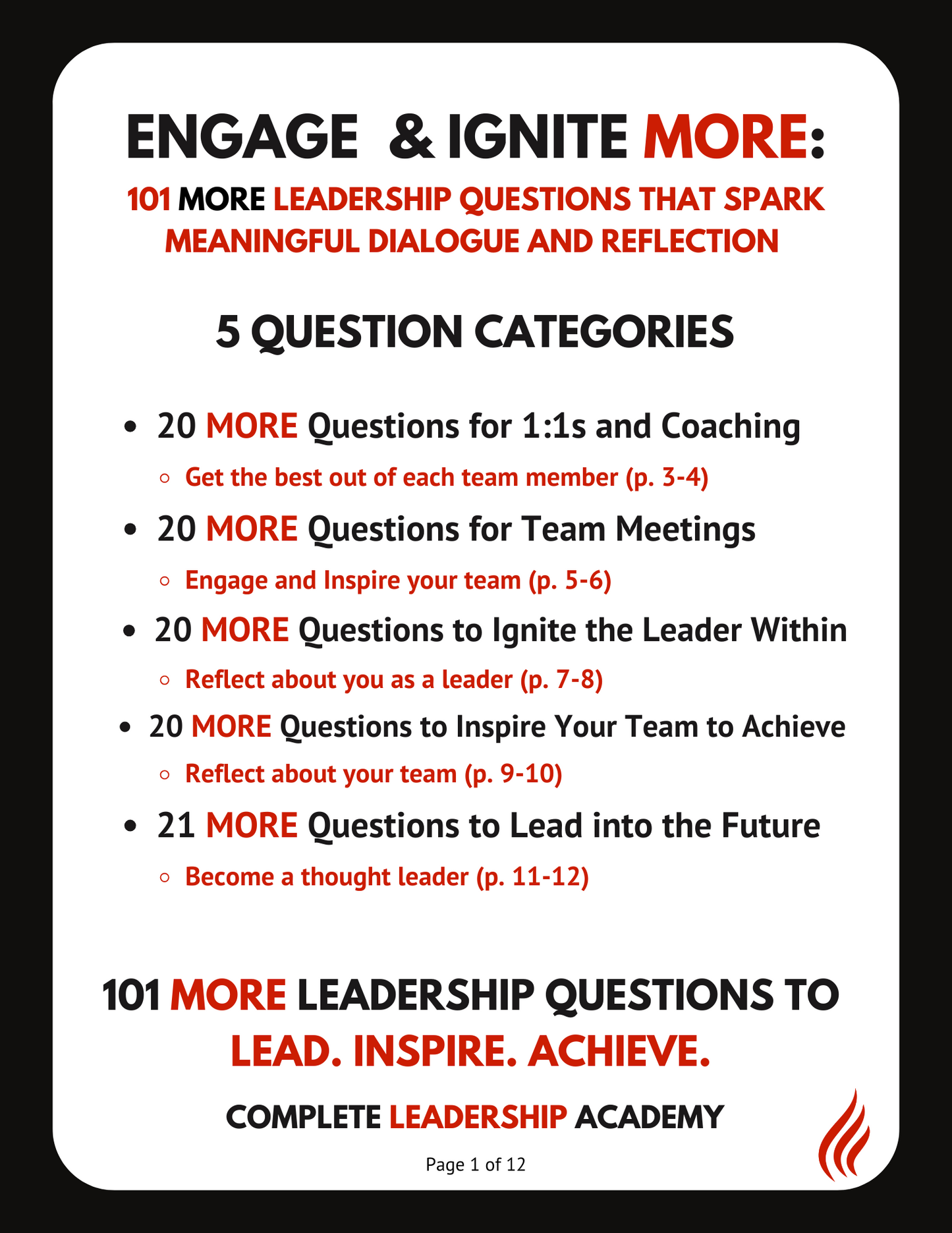 COMPLETE LEADER Package: 200+ Leadership Questions, 52 Team Meeting Activity Cards, 10 Meeting Agendas, Templates, Tools, Exclusive Videos, and more (*Most Popular*)