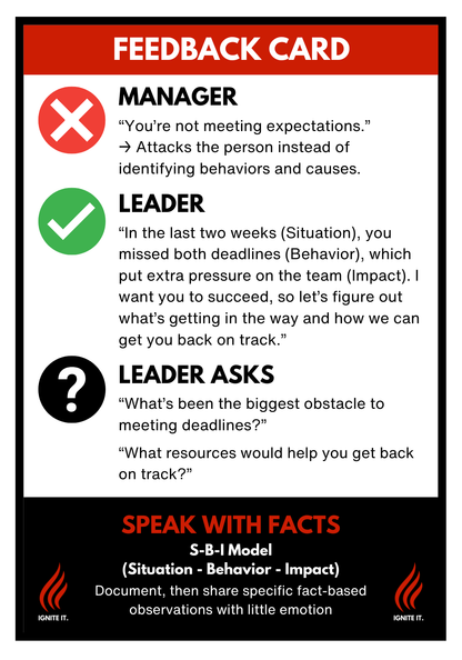 MANAGER VS. LEADER: Say THIS, Not THAT Cards Box - Pre-Order Now