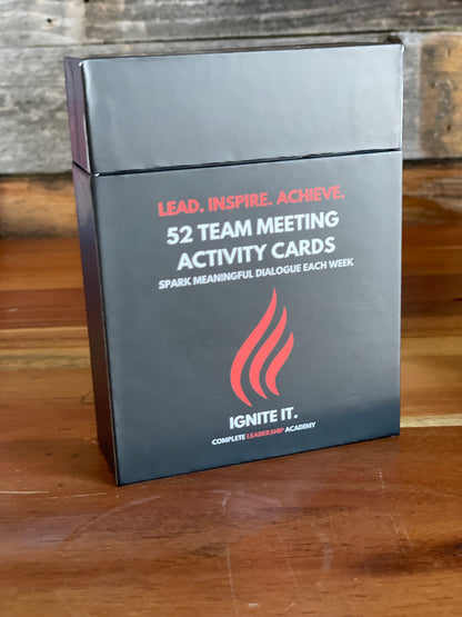 COMPLETE LEADER Activity Cards: 52 Team Meeting Activity Cards + Box (*Recently Reduced & Available Immediately*)