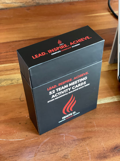 COMPLETE LEADER Activity Cards: 52 Team Meeting Activity Cards + Box (*Recently Reduced & Available Immediately*)