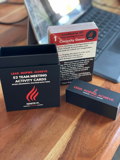 COMPLETE LEADER Activity Cards: 52 Team Meeting Activity Cards + Box (*Recently Reduced & Available Immediately*)