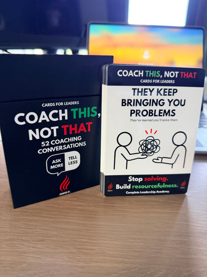 MANAGER VS. LEADER: Coach THIS, Not THAT Cards Box - Pre-Order Now
