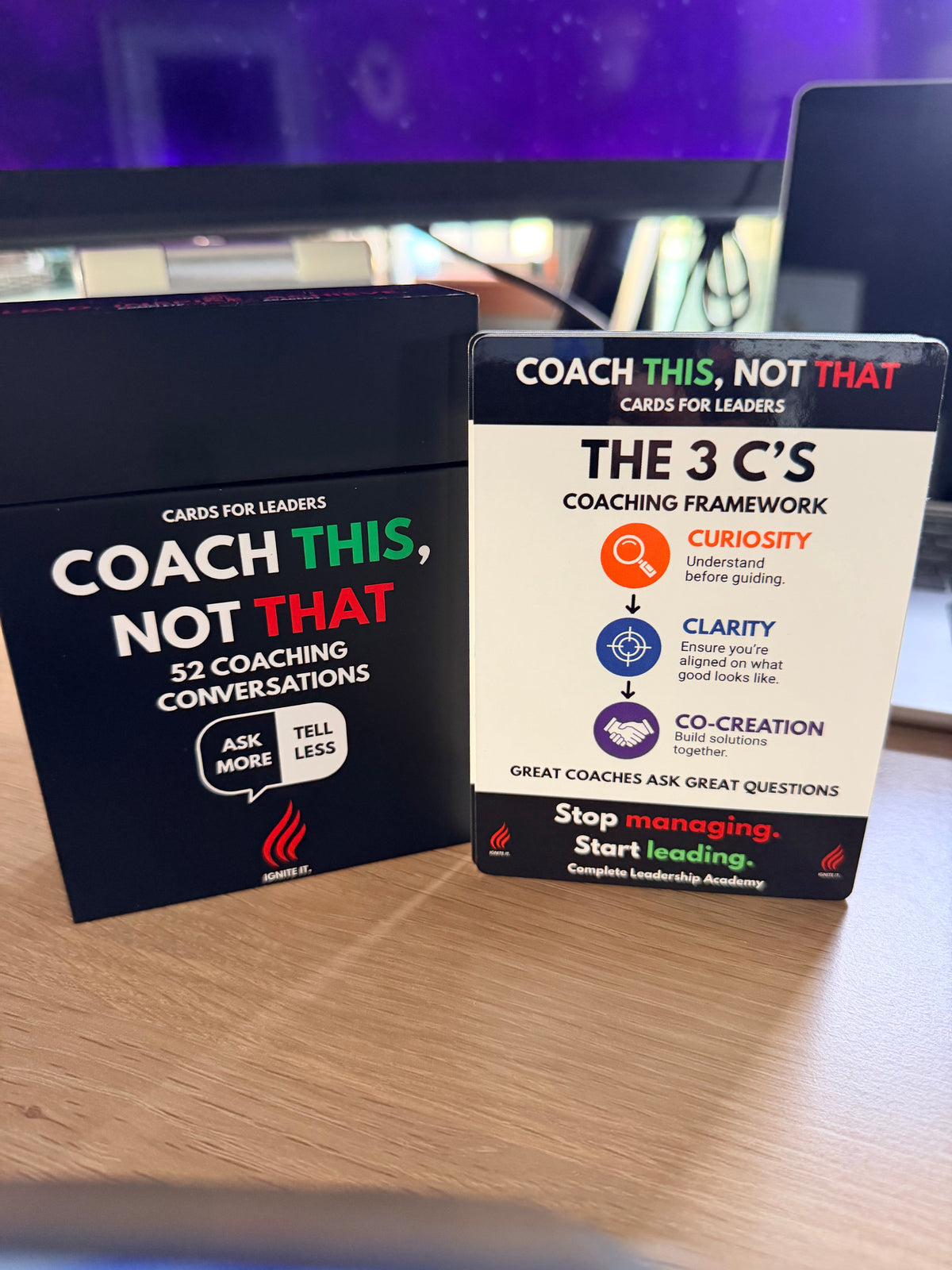 MANAGER VS. LEADER: Coach THIS, Not THAT Cards Box - Pre-Order Now