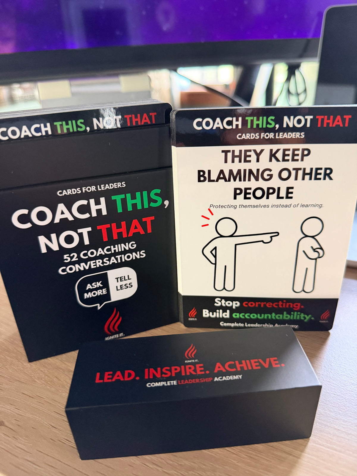 MANAGER VS. LEADER: Coach THIS, Not THAT Cards Box - Pre-Order Now