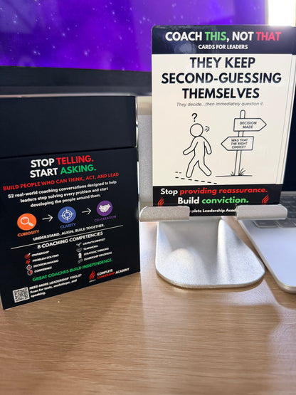 MANAGER VS. LEADER: Coach THIS, Not THAT Cards Box - Pre-Order Now