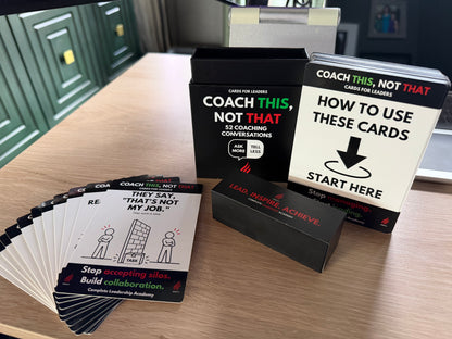 MANAGER VS. LEADER: Coach THIS, Not THAT Cards Box - Pre-Order Now