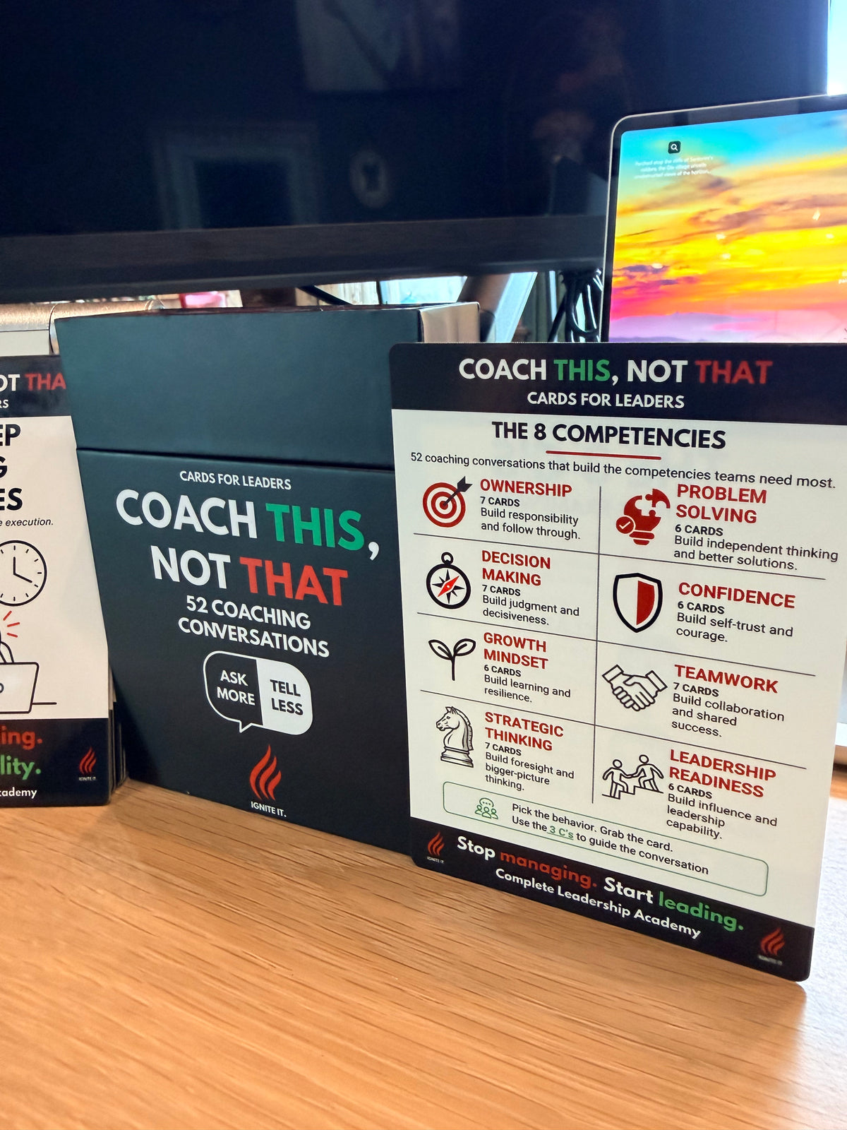 MANAGER VS. LEADER: Coach THIS, Not THAT Cards Box - Pre-Order Now