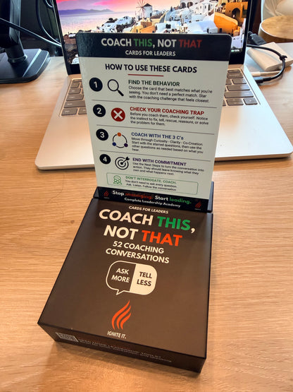 MANAGER VS. LEADER: Coach THIS, Not THAT Cards Box - Pre-Order Now