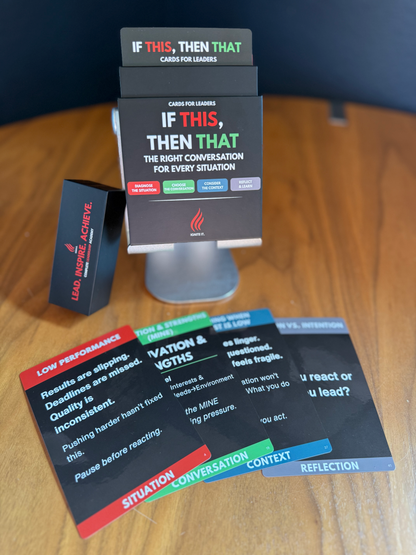Stop Reacting. Start Having the Right Conversation. If THIS, Then THAT Cards Box - Pre-order Now
