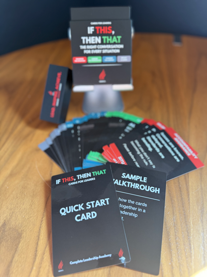 Stop Reacting. Start Having the Right Conversation. If THIS, Then THAT Cards Box - Pre-order Now