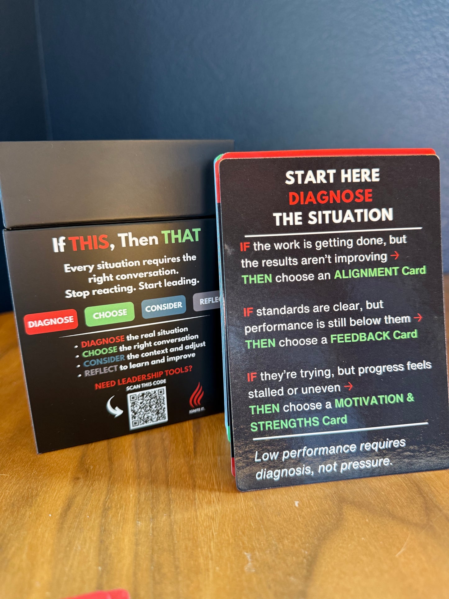 Stop Reacting. Start Having the Right Conversation. If THIS, Then THAT Cards Box - Pre-order Now