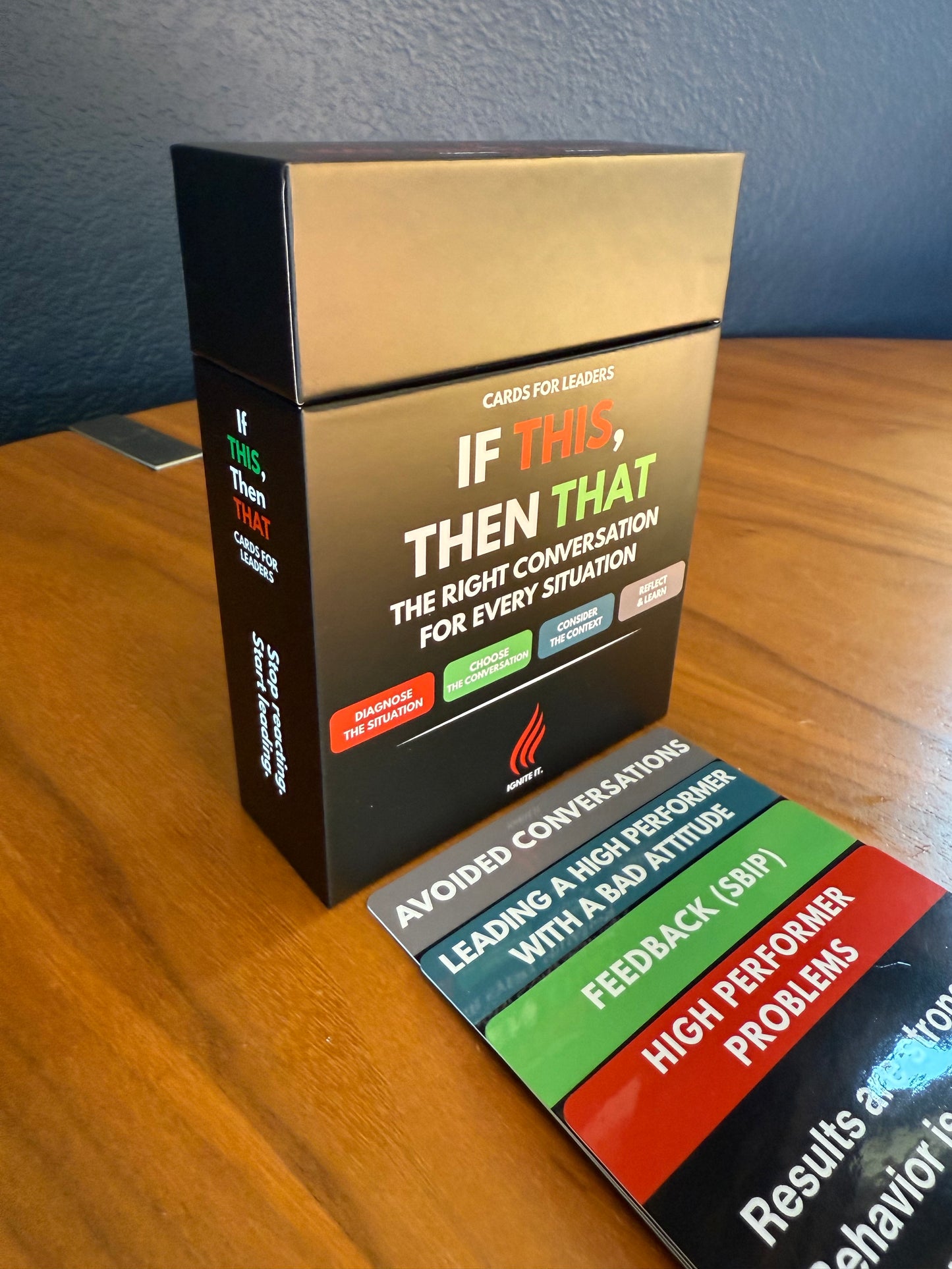 Stop Reacting. Start Having the Right Conversation. If THIS, Then THAT Cards Box - Pre-order Now