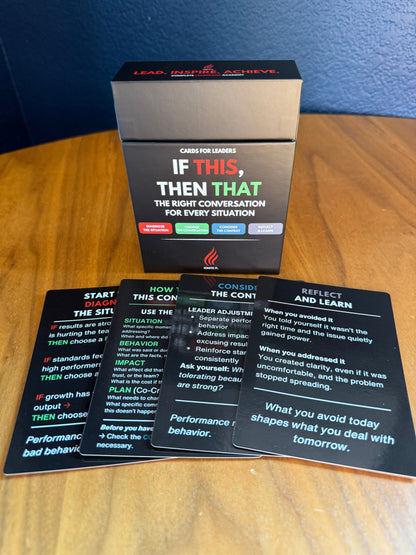 Stop Reacting. Start Having the Right Conversation. If THIS, Then THAT Cards Box - Pre-order Now