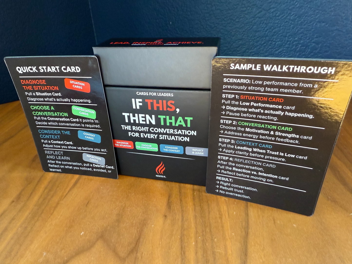 Stop Reacting. Start Having the Right Conversation. If THIS, Then THAT Cards Box - Pre-order Now