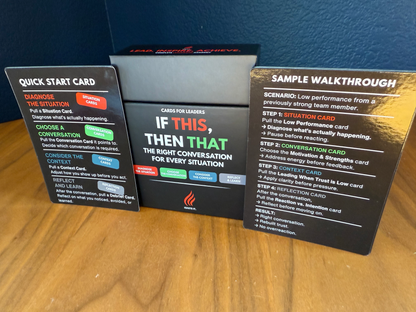 Stop Reacting. Start Having the Right Conversation. If THIS, Then THAT Cards Box - Pre-order Now