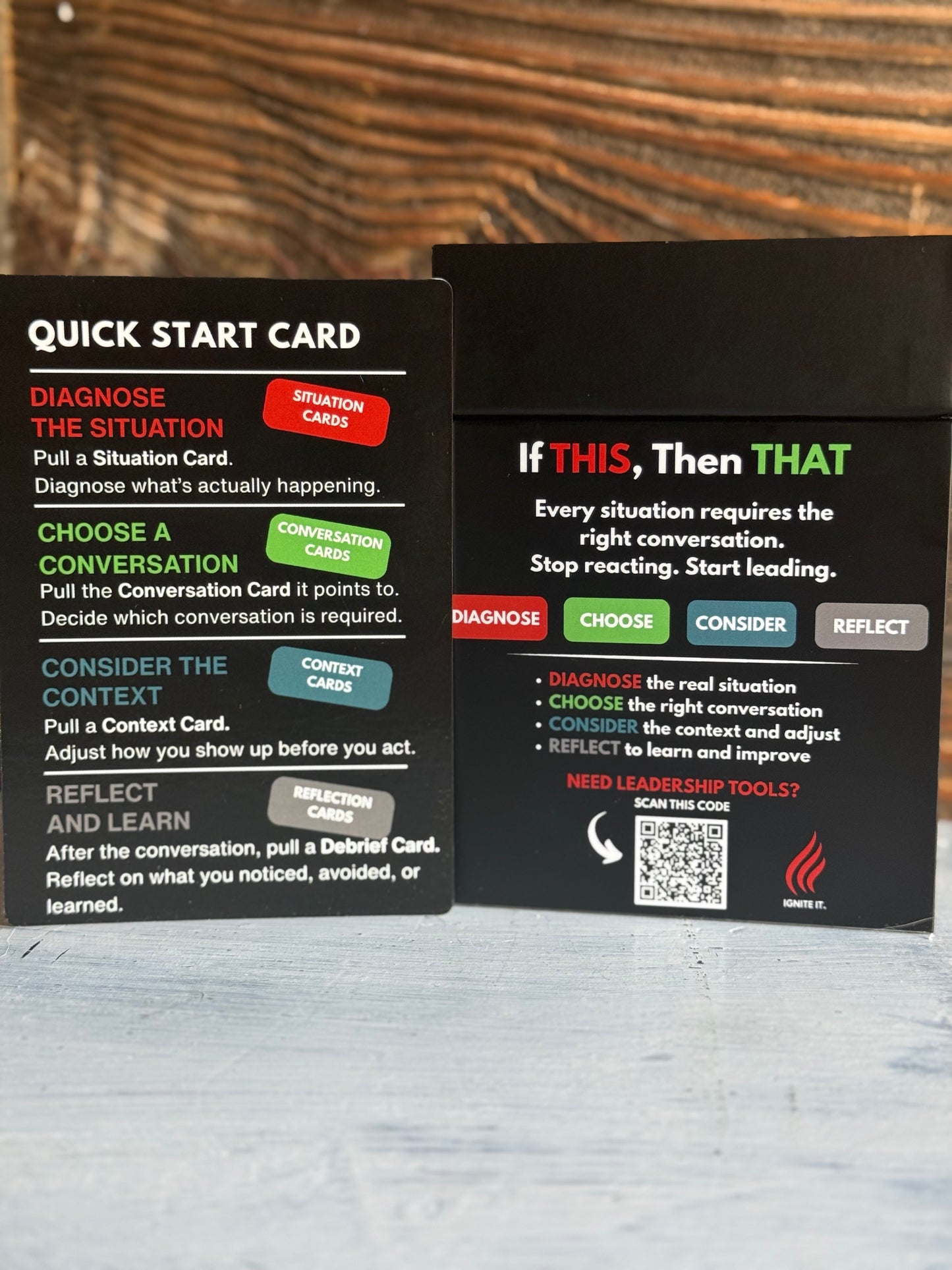 Stop Reacting. Start Having the Right Conversation. If THIS, Then THAT Cards Box - Pre-order Now