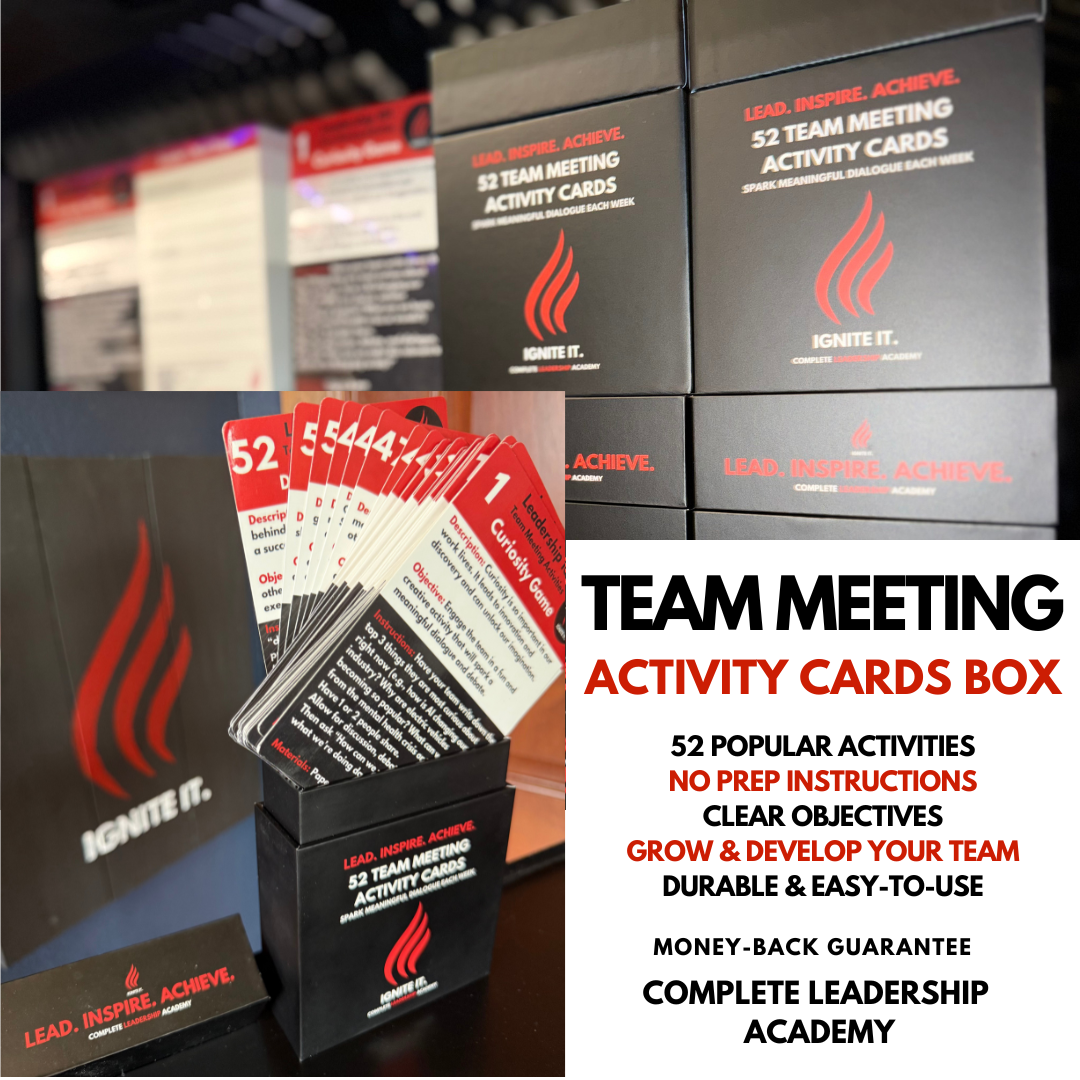TEAM ACTIVITY CARDS Box – Complete Leadership Academy