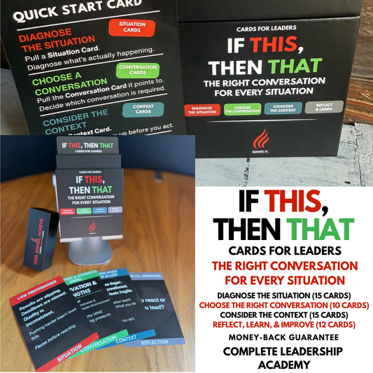 Stop Reacting. Start Having the Right Conversation. If THIS, Then THAT Cards Box - Pre-order Now
