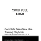 NEW HIRE TRAINING Package (Playbook, Agendas, Checklists, Templates, Activities) *Sales Leader Favorite*