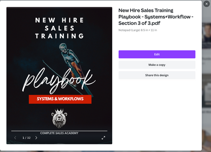 NEW HIRE SALES TRAINING Package for Fast-Growing Teams (Playbook, Agendas, Checklists, Templates, Activities) *Sales Leader Favorite*