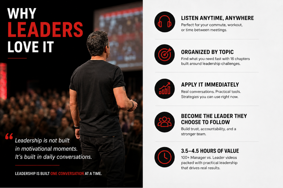 From MANAGER to LEADER On-The-Go - Audio Compilation - Order Now